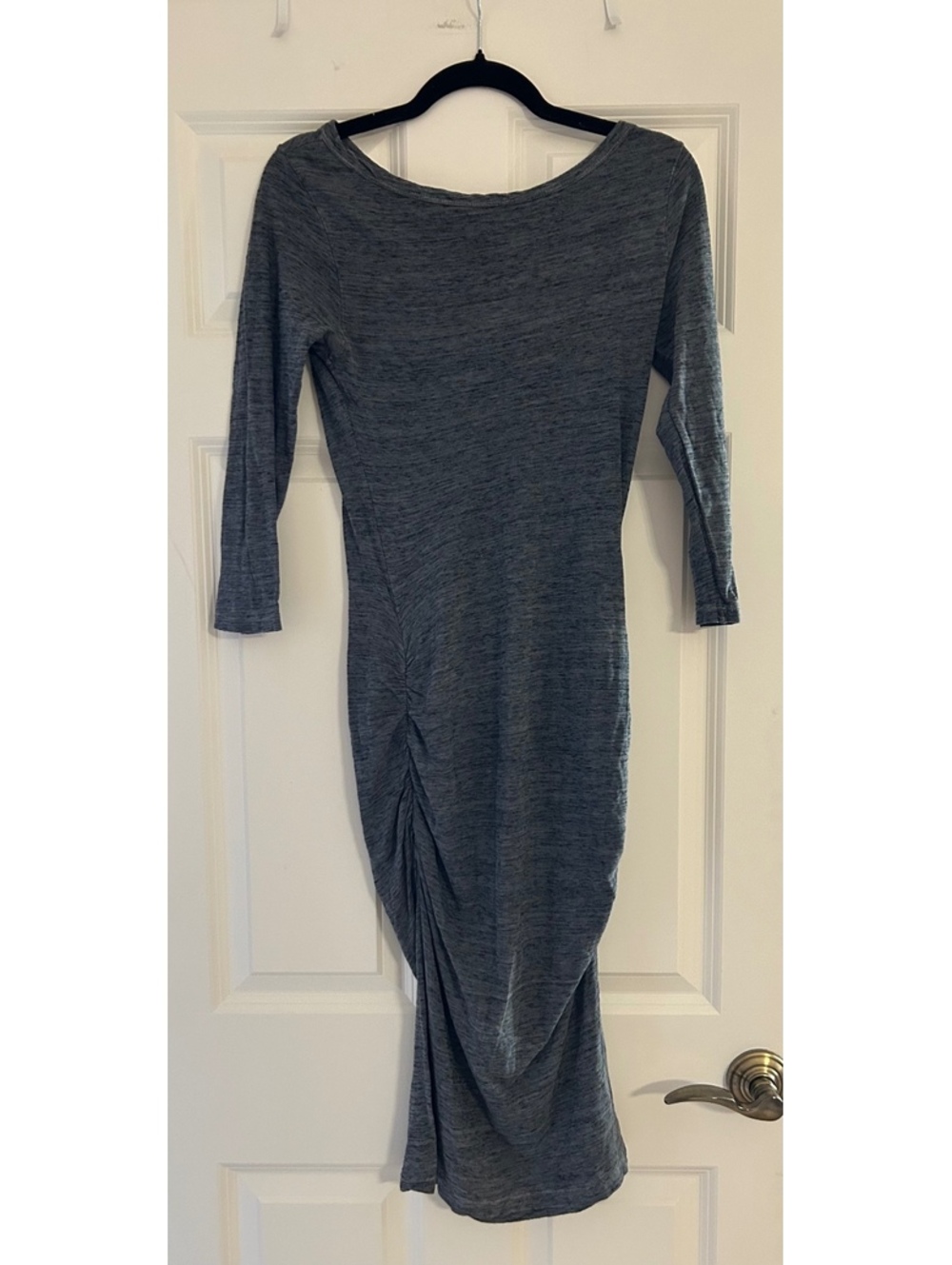 James Perse Melange Jersey Ruched Dress